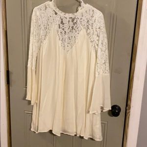 Lace white/cream wedding shower dress